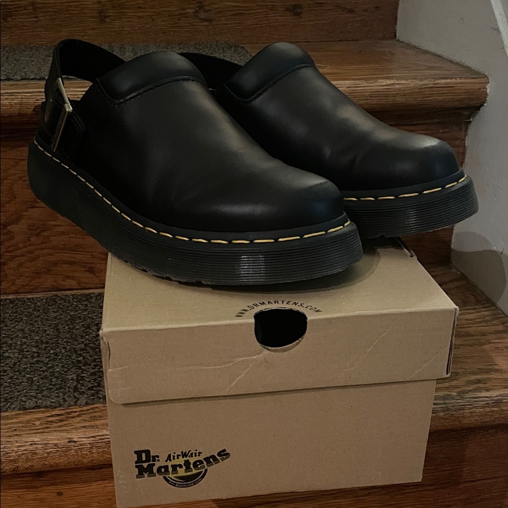 Dr. Martens Black Mules